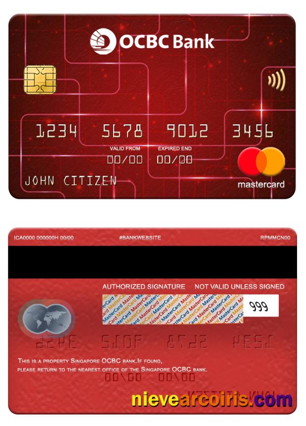 Singapore OCBC bank mastercard